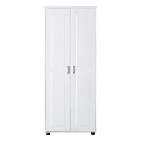 Storage Cabinet With Adjustable Shelves, 2 Doors, Rectangle Design For Bathroom