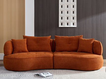 Modular Sofa, Durable Fabric, Solid Wood Frame, High Density Sponge Padding, Seating For 4
