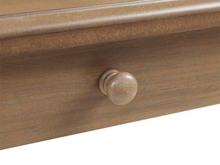 Tabitha - Desk With Drawer And Turned Legs - Natural