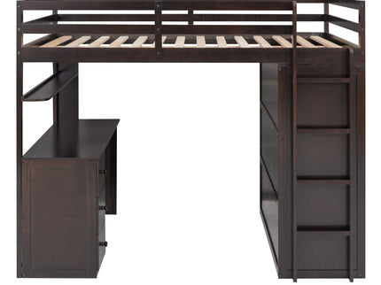 Loft Bed With Drawers, Desk, And Wardrobe