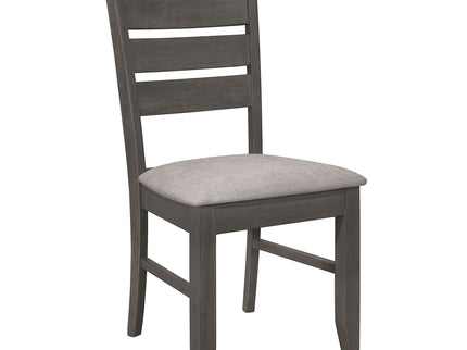 Padded Seat Side Chairs With Tapered Slats (Set of 2)
