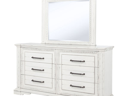 6 Drawer Dresser With Mirror - Vintage
