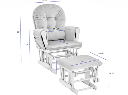Mason - Comfortable Glider And Ottoman