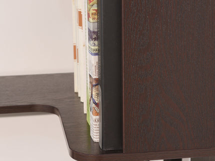 Ox Blood - Red 90Cm L-Shaped Freestanding Corner Bookshelf With Anti Tip Safety, Storage Cabinet For Living Room - Ox Blood Red