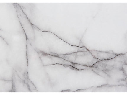 Moon - Marble Nightstand With LED - White