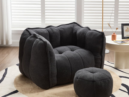 Soft Bean Bag Chair With High Resilient Foam