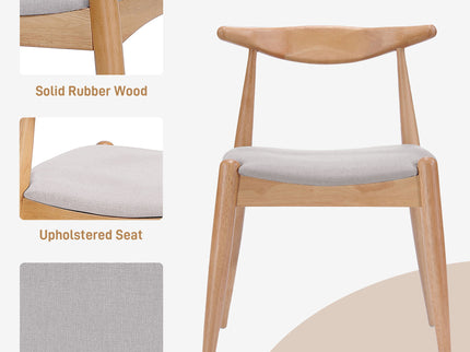 5 Piece Dining Set With Upholstered Chairs