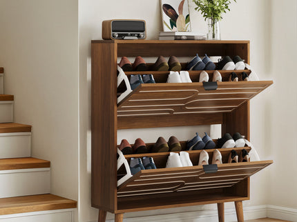 Medieval - Independent Shoe Cabinet With 2 Flip Drawers