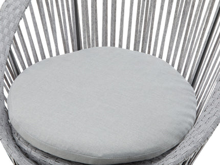Modern Swivel Wicker Lounge Chair With Round Design