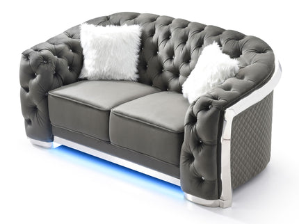 Loveseat With Flared Arms