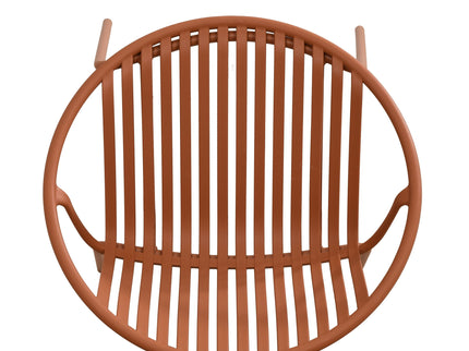Stackable Outdoor Chairs With Breathable Plastic Backrest (Set of 2)
