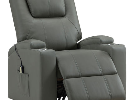 Macklin - Power Lift Massage Recliner With Heat And Dual Cupholders