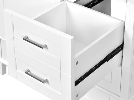 Bathroom Vanity, Modern Bathroom Cabinet With Sink Combo Set, Bathroom Storage Cabinet With A Soft Closing Door And 3 Drawers, Solid Wood Frame