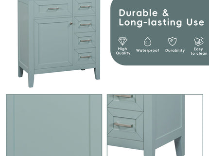 Modern Bathroom Vanity Base Only With Drawers, Freestanding Design