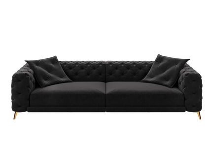 3 In 1 Convertible Sleeper, Deep Seat Pull Out Sofa Bed, Button Tufted