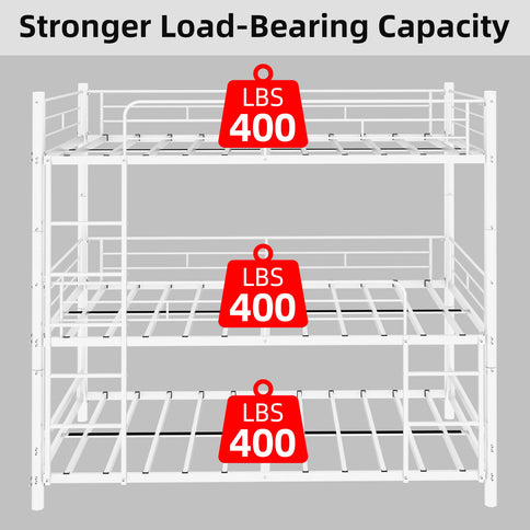 Triple Frame Bed With Built In Ladder
