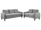 Gray / 2 Pc. Sofa, Loveseat