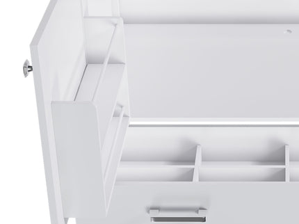42" Bathroom Vanity Base With Doors And Drawer - White