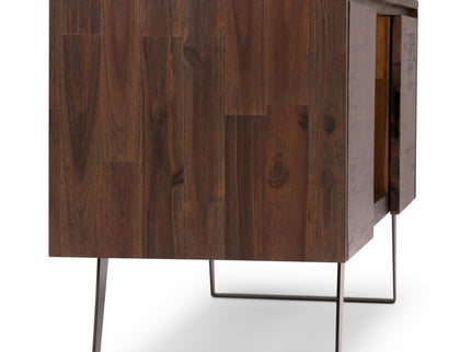 Lowry - TV Media Stand - Distressed Charcoal Brown