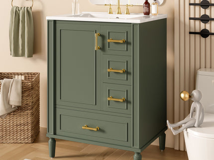 Traditional Bathroom Vanity Set With Soft Close Doors