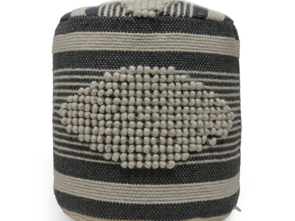 Diamond - Handcrafted Cylindrical Pouf