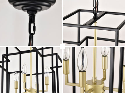 8 Light Lantern Chandelier Lighting, Entryway Chandeliers For High Ceilings, Chandeliers For Dining Room, Foyer, Entry, Staircase, Hallway, Height Adjustable (E12 Bulbs Not Included)