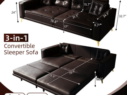 King Size Pull Out Sofa Bed 3 In 1