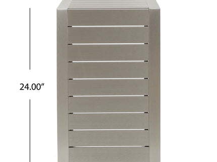 Aluminum Outdoor C - Shaped Side Table For Patio