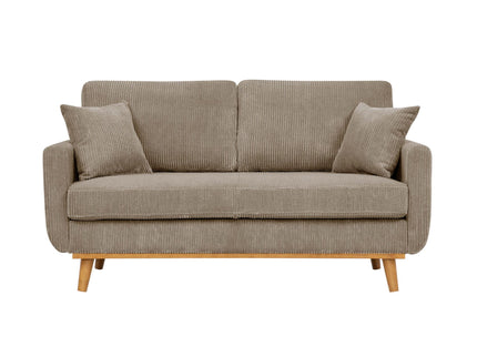 Upholstered Loveseat With Arms And Pillows