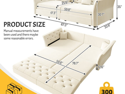 Oversize Pull Out Sofa Bed For Living Room