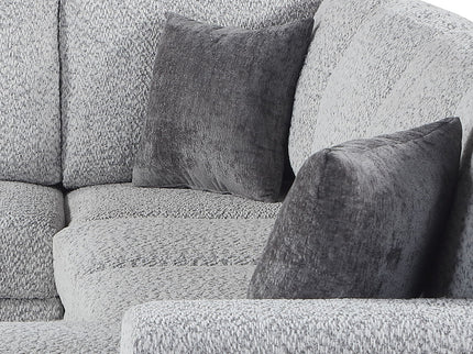 Giza - Modular Sectional Sofa With Sleeper, Storage, USB Charging - Gray