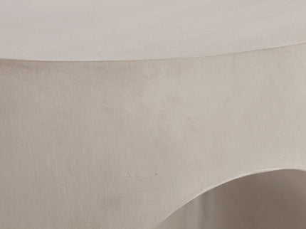 Outdoor Round With U Shape Side Table - Light Gray
