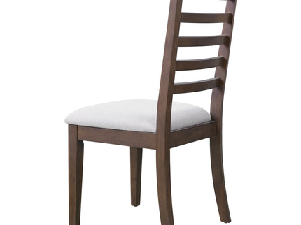 Upholstered Armless Chairs With High Ladder Back