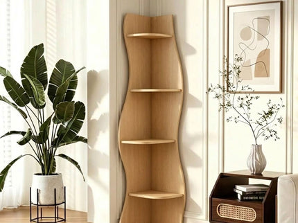 5 Tier S - Shaped Corner Shelf For Living Room