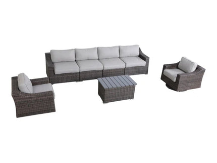 Stylish Sofa Seating Group With Cushions Perfect For Outdoor Gatherings