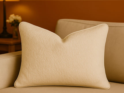 Homey Cozy - Textured Throw Pillow - Ivory