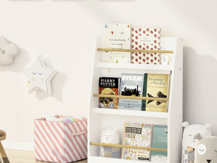 3 Tier Book Shelf, Compact Storage For Bedrooms