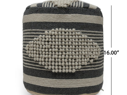 Diamond - Handcrafted Cylindrical Pouf