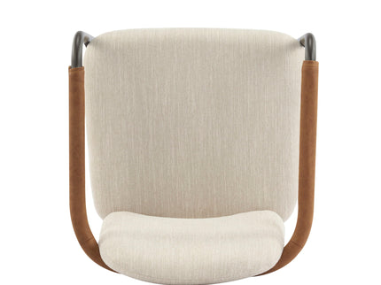 Modern Dining Chair Set With Durable Iron Frame And Comfortable Fabric Upholstery