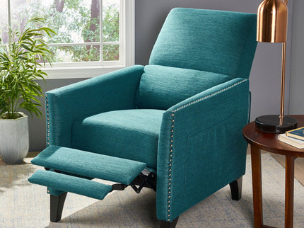 Kiersten - Contemporary Fabric Pushback Recliner