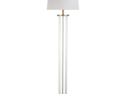 Rope Contemporary Floor Lamp - Natural / White
