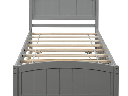 Platform Bed & Headboard, Footboard And Wood Slat Support