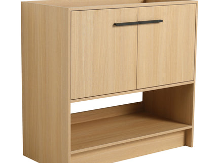 Modern Freestanding Bathroom Vanity With 2 Doors