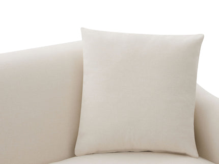 3 Seater Sofa With Wrap Around Armrests And Throw Pillows