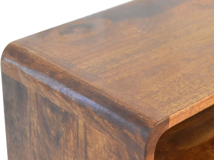 Mini Console Table - Chestnut