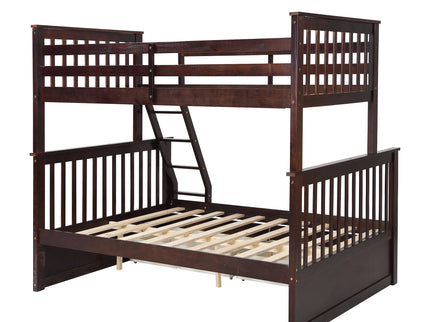 Bunk Bed With Ladder, And Safety Guard Rails