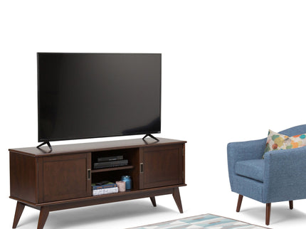Draper - Handcrafted Mid Century Low TV Media Stand
