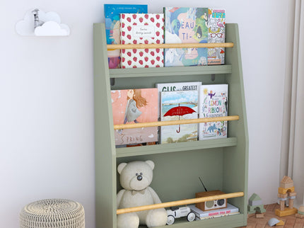 3 Tier Book Shelf, Compact Storage For Bedrooms