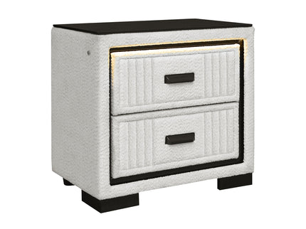 Isaiah - Nightstand With Upholstered Frame