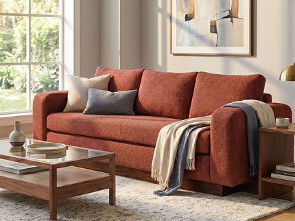 Modern 3 Seater Sofa, Living Room Couch